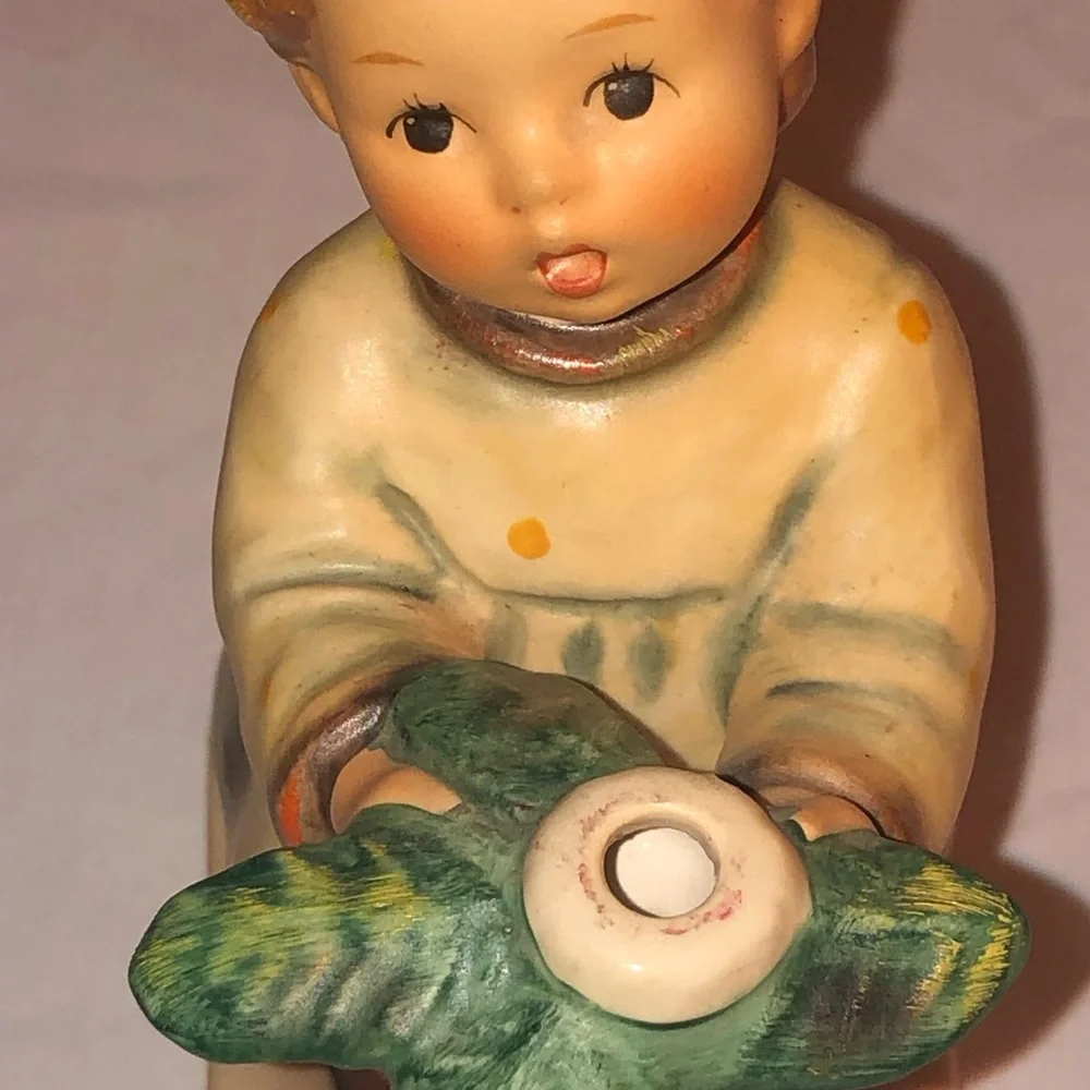 Hummel “A Gentle Glow” Ceramic Angel Candle Holder; Vintage; Christmas Decor - Picture 9 of 14